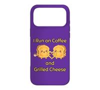 I Run on Coffee and Grilled Cheese Amateur de Nourriture grillée Coque pour iPhone 17 Pro Max