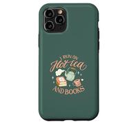 I Run on Hot Tea & Books Lecture Drôle Meme Coque pour iPhone 11 Pro