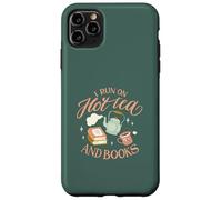 I Run on Hot Tea & Books Lecture Drôle Meme Coque pour iPhone 11 Pro Max