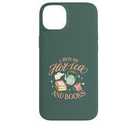 I Run on Hot Tea & Books Lecture Drôle Meme Coque pour iPhone 14 Plus