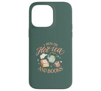 I Run on Hot Tea & Books Lecture Drôle Meme Coque pour iPhone 14 Pro Max