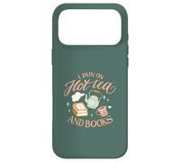 I Run on Hot Tea & Books Lecture Drôle Meme Coque pour iPhone 17 Pro Max