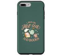 I Run on Hot Tea & Books Lecture Drôle Meme Coque pour iPhone 7 Plus/8 Plus