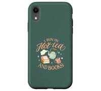 I Run on Hot Tea & Books Lecture Drôle Meme Coque pour iPhone XR