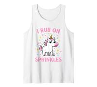 I Run on Sprinkles Funny Unicorn Débardeur