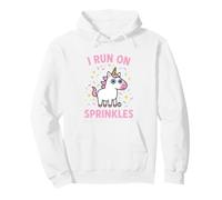 I Run on Sprinkles Funny Unicorn Sweat à Capuche
