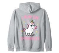 I Run on Sprinkles Funny Unicorn Sweat à Capuche