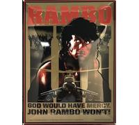 I&S / Les collections rétro IETS19351RA Plaque métal relief 40x30 cm Canal+ Studios Rambo Iii Produit sous licence officielle et/ou design exclusif