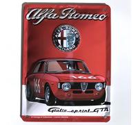 I&S / Les collections rétro IETS19707RC Plaque métal relief 20x15 cm Alfa Roméo Alfa Romeo Giulia GTA