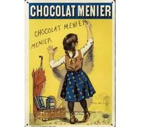 I&S / Les collections rétro Plaque métal relief 20x15 cm Chocolat Menier Chocolat menier