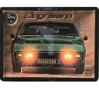 I&S / Les collections rétro Plaque métal relief 20x15 cm Matra Bagheera