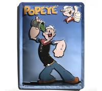 I&S/Les collections rétro Plaque métal relief 20x15 cm Popeye Popeye, Métalisé