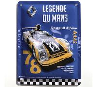 I&S / Les collections rétro Plaque métal relief 20x15 cm Renault Renault le mans Légende, Métalisé