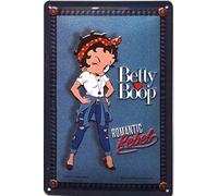 I&S / Les collections rétro Plaque métal relief 30x20 cm Betty Boop Betty Boop Jean Produit sous licence officielle et/ou design exclusif