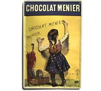 I&S / Les collections rétro Plaque métal relief 30x20 cm Chocolat Menier Chocolat menier Produit sous licence officielle et/ou design exclusif