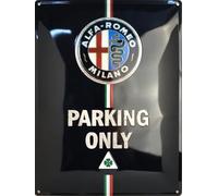 I&S/Les collections rétro Plaque métal relief 40x30 cm Alfa Roméo Alfa Roméo Parkng Only Produit sous licence officielle et/ou design exclusif, Métalisé