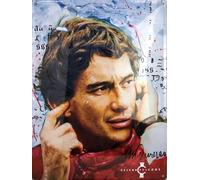 I&S / Les collections rétro Plaque métal relief 40x30 cm Célébrity Icons Ayrton Senna Produit sous licence officielle et/ou design exclusif, Métalisé