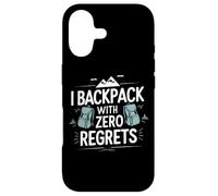 I Sac à Dos avec Zero Regrets Sarcastic Nomad Vlogger Coque pour iPhone 17