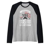 I Sacrificed I'm No Loser I'm No Sucker I'm a U.S. Veteran Manche Raglan
