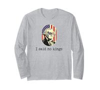 I Said No Kings in America Flag,US Democracy No King Protest Manche Longue