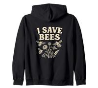 I Save Bees No Mow May Pollinator Awareness Sweat à Capuche