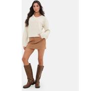 I Saw It First Boucle V Neck Jumper Crème 10 (S) Female