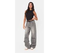 I Saw It First Double Waistband Cargo Jean Gris 12 (M) Female
