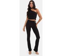 I Saw It First Hardwear Detail Flare Trousers Noir 12 (M) Female