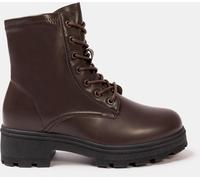 I Saw It First Saw It First Biker Ankle Boots Women Dk Chocolate 7 (40) Female