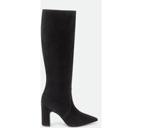 I Saw It First Saw It First Knee-High Suede Boots Woman Noir 3.5 (36.5) Female