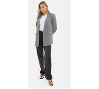 I Saw It First Women's Soft Woven Long Sleeve Blazer Gris 14 (L) Female