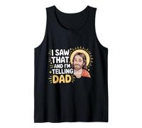 I Saw That and I'm Telling Dad Église chrétienne Meme |- Débardeur