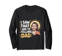 I Saw That and I'm Telling Dad Église chrétienne Meme |- Manche Longue