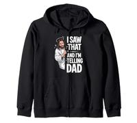 I Saw That and I'm Telling Dad Église chrétienne Meme Sweat à Capuche