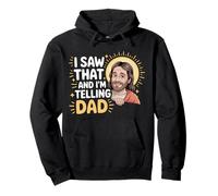 I Saw That and I'm Telling Dad Église chrétienne Meme |- Sweat à Capuche