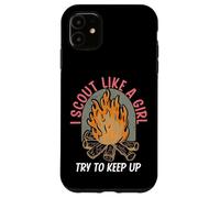 I Scout Like A Girl Try to Keep Up Troop Leader Scout Coque pour iPhone 11