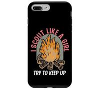 I Scout Like A Girl Try to Keep Up Troop Leader Scout Coque pour iPhone 7 Plus/8 Plus