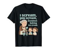 I Scream You Scream Grandma Crème glacée T-Shirt