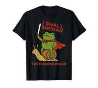 I Shall Shenan Then Shenanigan Funny Medieval Frog T-Shirt