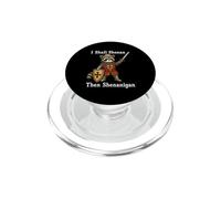 I Shall Shenan Then Shenanigan Raccoon Medieval Knight PopSockets PopGrip pour MagSafe