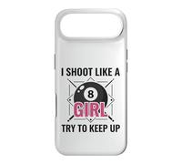 I Shoot Like a Girl Try to Keep Up Billard Pool Coque pour iPhone Air