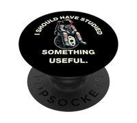 I Should Have Studied Something Useful Astronaut Space Humor PopSockets PopGrip Adhésif