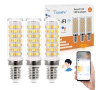 I-SHUNFA Ampoules Intelligentes E14 LED Maïs Alexa Wlan,Intensité Variable | AC 230V 6W 500LM,2700-6500K,Contrôle par App Compatible avec Alexa/Google Home,Contrôle par la voix(3er Pack)