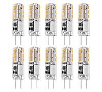 I-SHUNFA Ampoules LED G4 1,24 W - Remplace les ampoules halogènes de 20 W - Blanc chaud 3000 K 12 V AC/DC - 93 lm - Pas de scintillement - Intensité non variable,Lot de 10