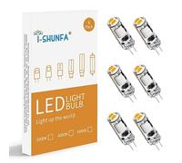 I-SHUNFA Ampoules LED G4, Blanc Chaud 3000K Ampoules LED G4 12V, 70LM 0.6W Remplacement 6-10W Ampoules Halogènes, Ampoule à culot à broches G4 Pas de Gradation, Mini Ampoule LED, Pack de 6