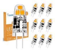 I-SHUNFA G4 LED Ampoule,AC/DC 12V,120LM Blanc Chaud 3000K,1.2W,10er Pack