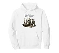 I Silently Correct Your Grammar Skull Raven Funny Teacher Sweat à Capuche
