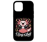 I Sing A Lotl, Cute Axolotl Singing Coque pour iPhone 12/12 Pro