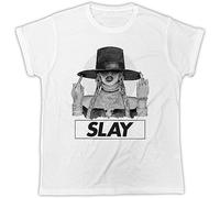 I Slay Tshirt Beyonce Hat Poster Birthday Present Fashion Tshirt T-Shirts à Manches Courtes(X-Large)