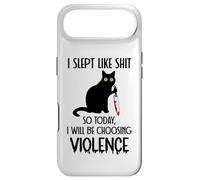 I Slept Like Shit So Today Will I Be Choosing Violence Cat Coque pour iPhone Air
